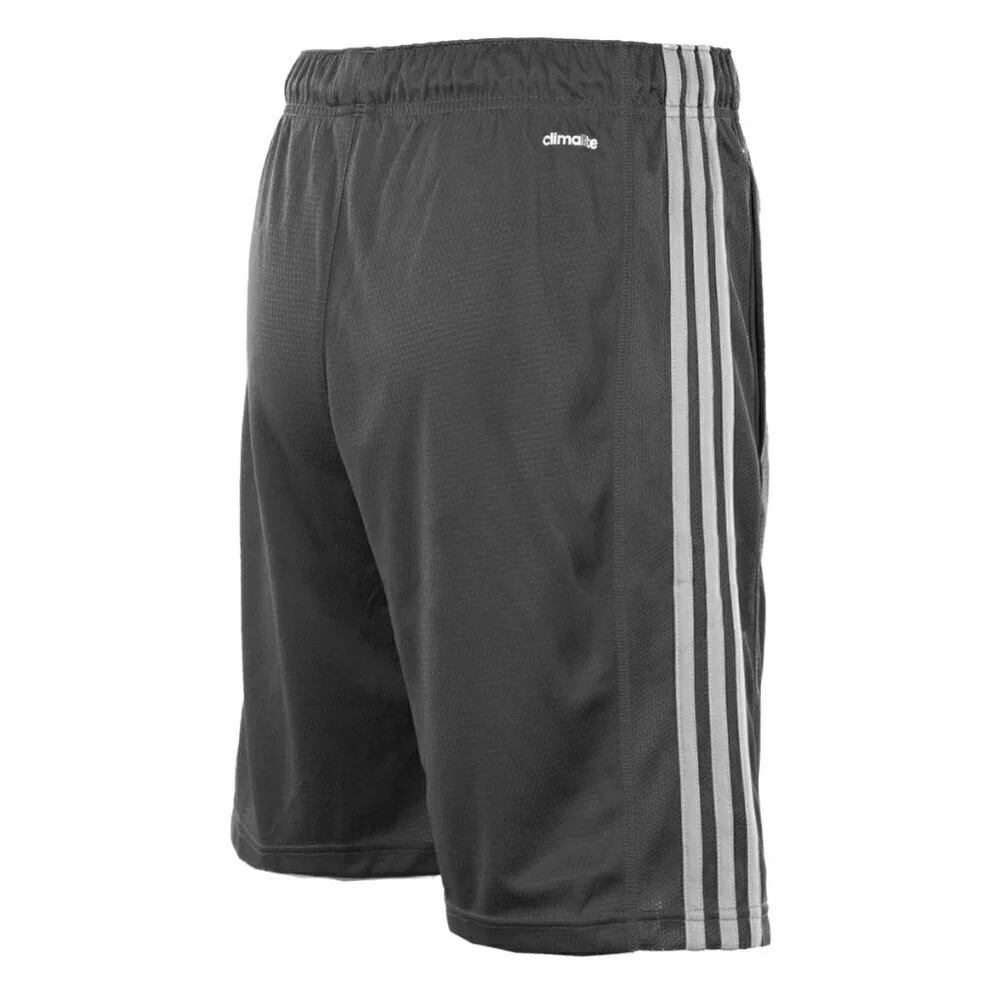 adidas Men's Essentials 3-Stripe Shorts Black & white Stripe NWT